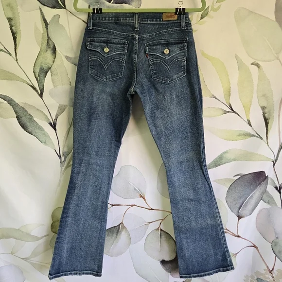 LEVI'S | 524 Too Superlow Bootcut Jeans in Blue sz 5M - Picture 10 of 12